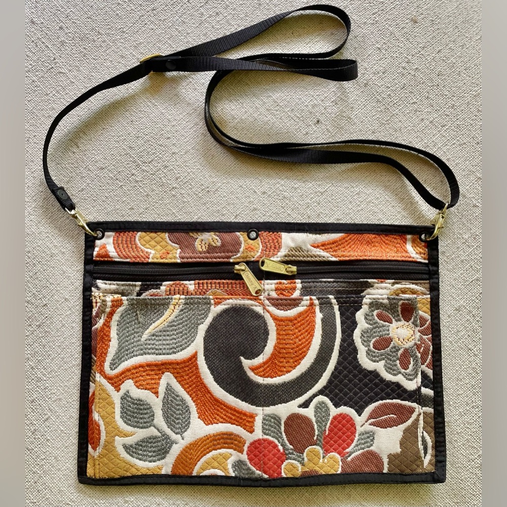 DANNY K BEVERLY HILLS TAPESTRY WAIST BAG CROSSBODY BAG OR CLUTCH
